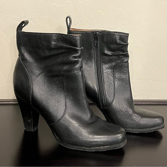 Söfft Toby black leather booties 3” heel comfortable zipper size 7.5 US - Picture 2 of 16